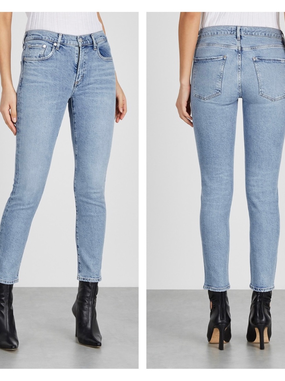 Agolde Toni light blue slim-leg jeans